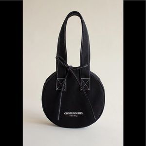 ISO orseund iris mini 8.5” black canvas tote